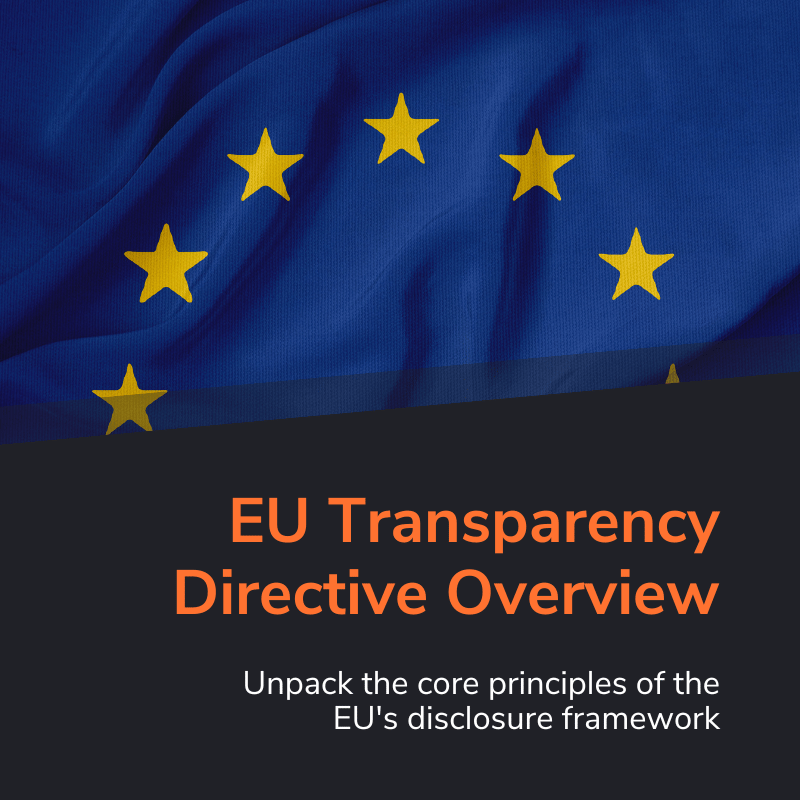EU Transparency Directive Overview