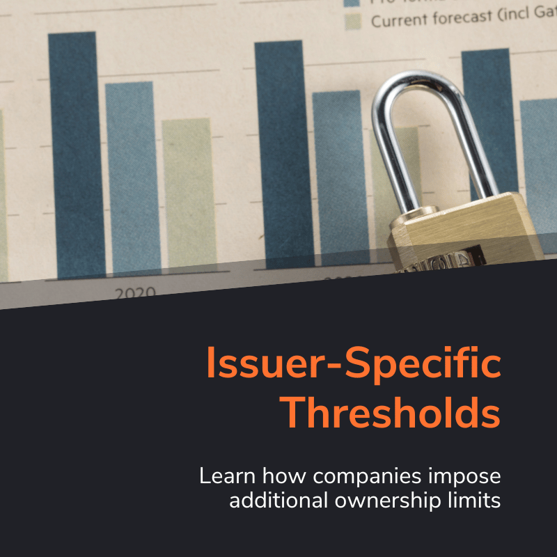 Issuer-Specific Thresholds