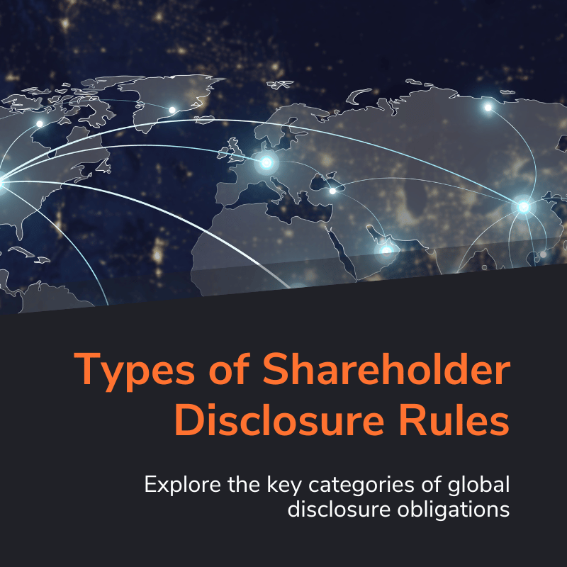 Types of Shareholder Disclosure Rules